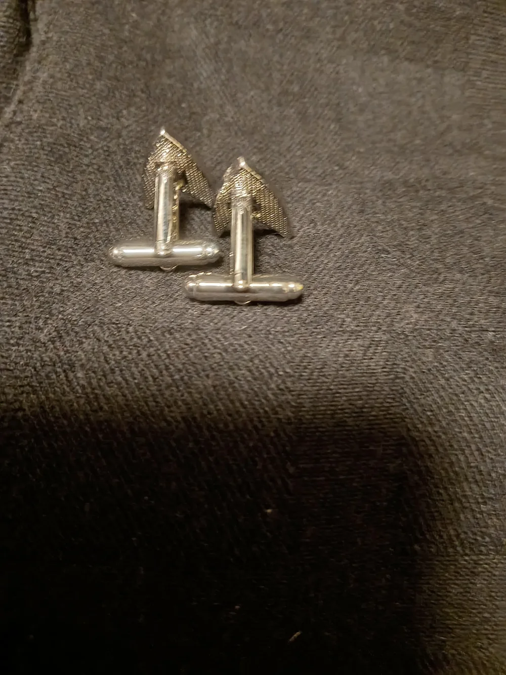 Starfleet Delta Enamel Pin Pair - White & Black